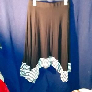 Ladies Asymmetrical black skirt